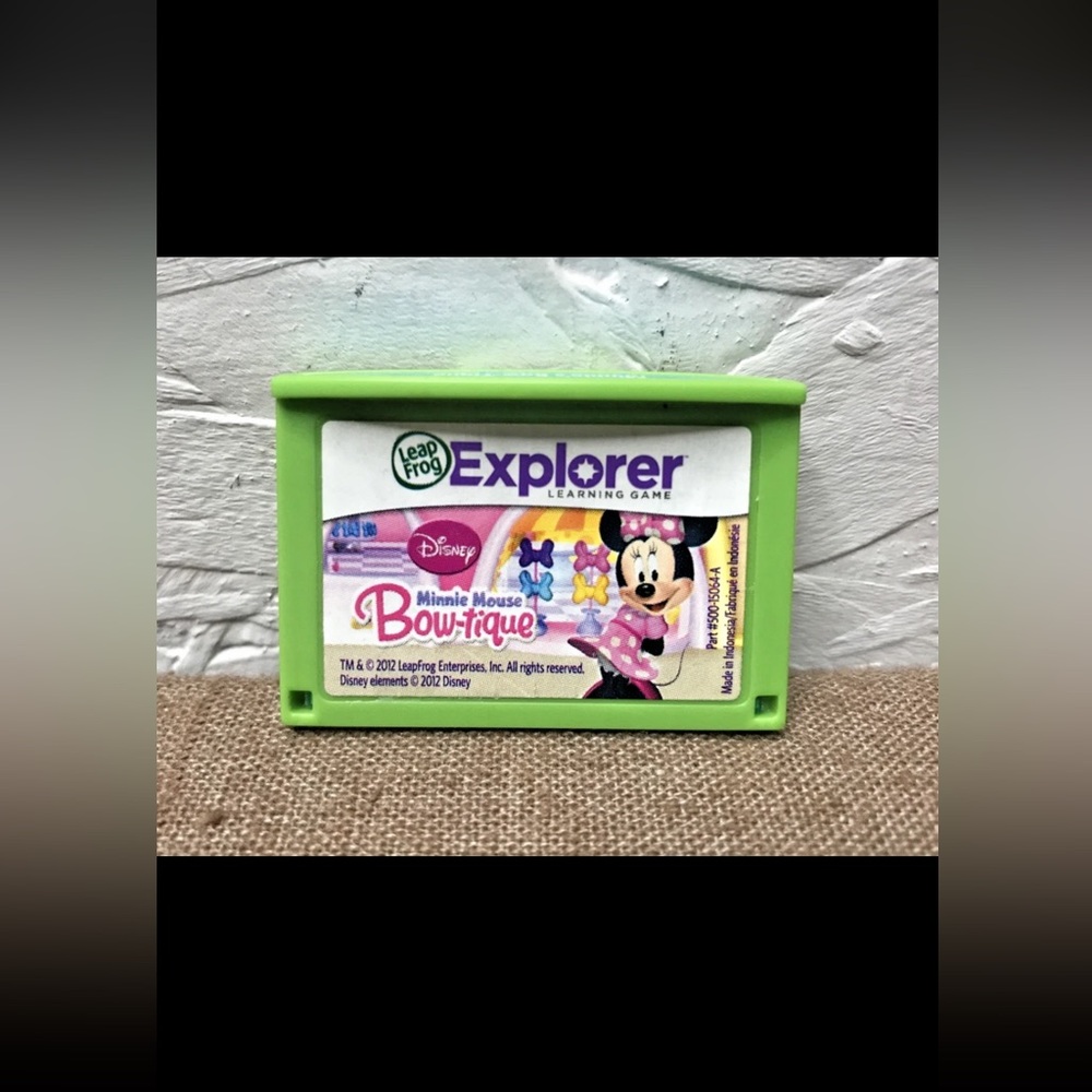 Minnie's Bow-Tique LeapFrog Leapster Explorer Game Tested Cartridge Only